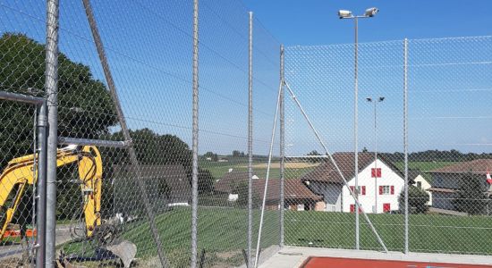 Ballfangzaun Diagonal Geflecht 8914 Aeugst am Albis